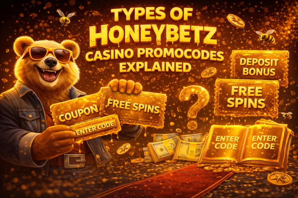 Types of Honeybetz Casino Promocodes Explained